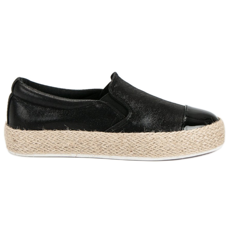 Zapatillas de deporte negras de moda negro