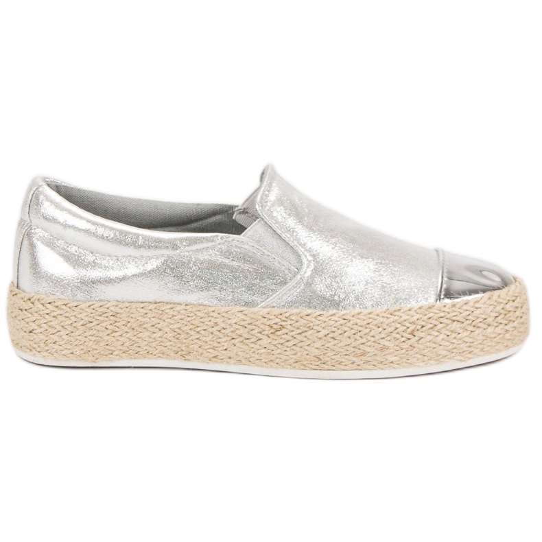 Zapatillas de deporte plateadas de moda gris Zapatillas de deporte plateadas de moda gris