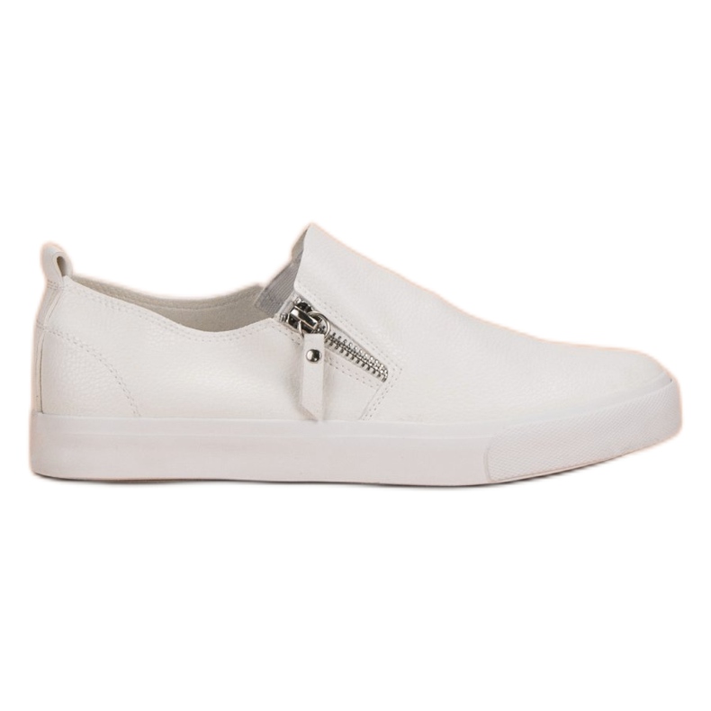 Zapatillas con cremallera blanco Zapatillas con cremallera blanco