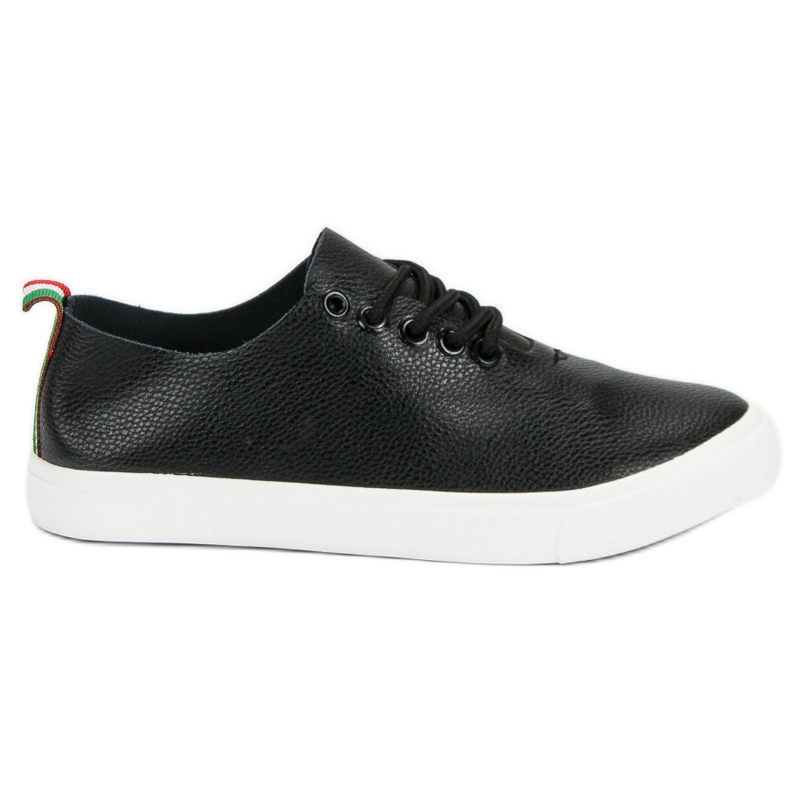 Zapatillas atadas negro