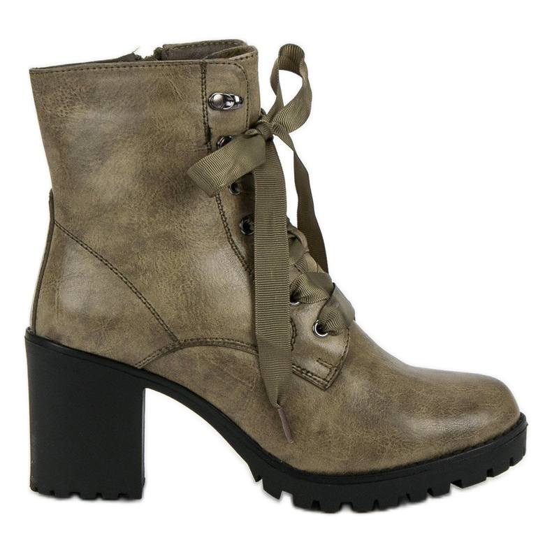 Queentina Botas calientes en la plataforma. verde Queentina Botas calientes en la plataforma. verde