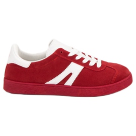 Zapatillas mckeylor de ante rojo