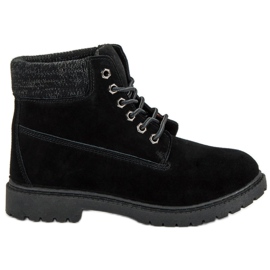 Original Walkman Shoes Tramperos de cuero negro