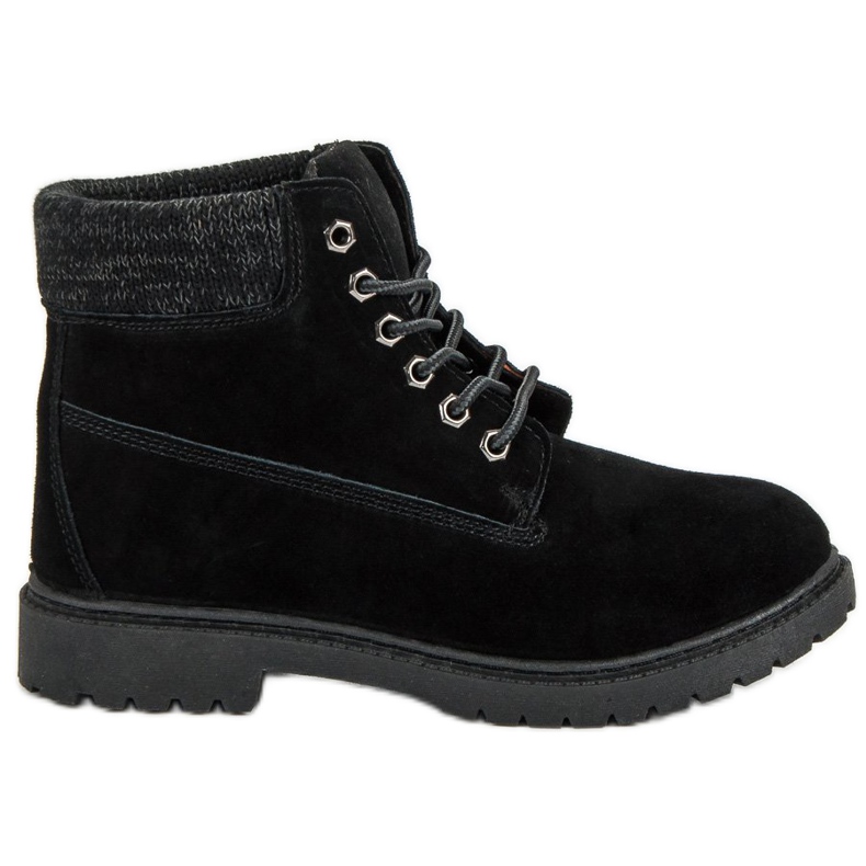 Original Walkman Shoes Tramperos de cuero negro