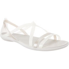 Crocs Sandalia Tiras Isabella Oyster Blanco Perla