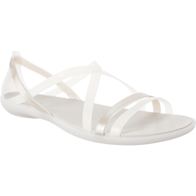 Crocs Sandalia Tiras Isabella Oyster Blanco Perla