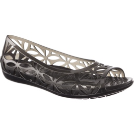 Crocs Isabella Jelly II Flat Negro Negro