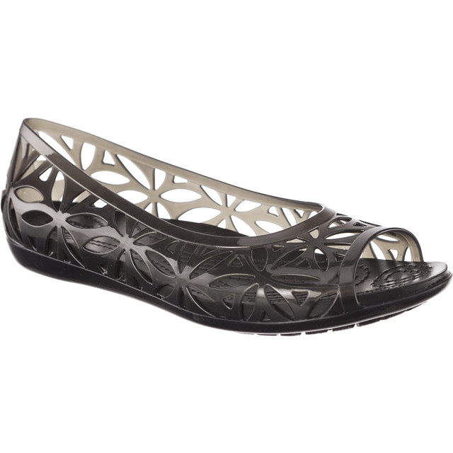 Crocs Isabella Jelly II Flat Negro Negro