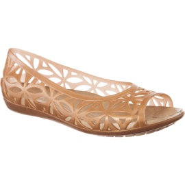 Crocs Isabella Jelly II Flat Oro oscuro Oro multicolor Crocs Isabella Jelly II Flat Oro oscuro Oro multicolor