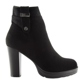Botas negras de tacón BK3233 Black negro
