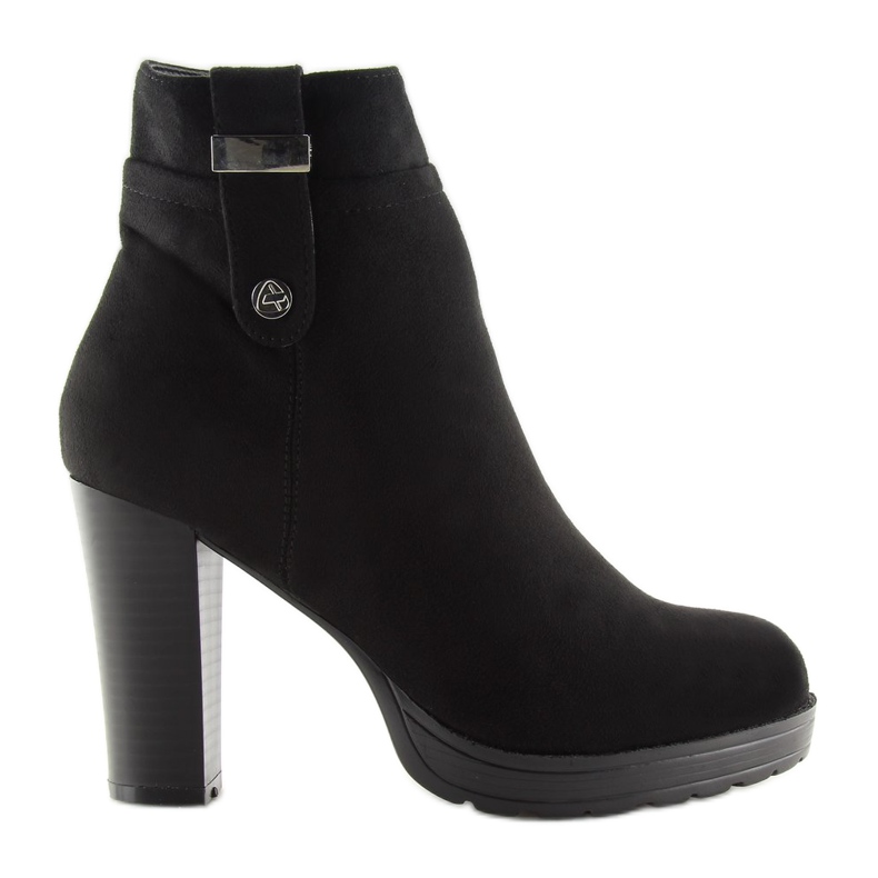 Botas negras de tacón BK3233 Black negro