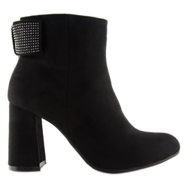 Botas negras de tacón Z199 Black negro