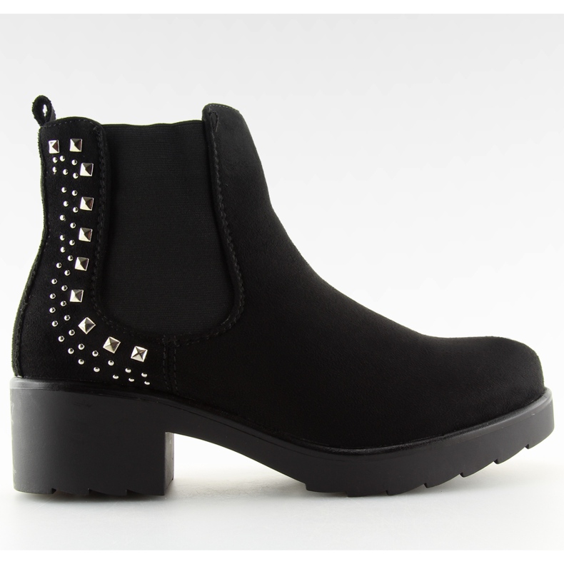 Botas Jodhpur con tachuelas negras Z175 Negro