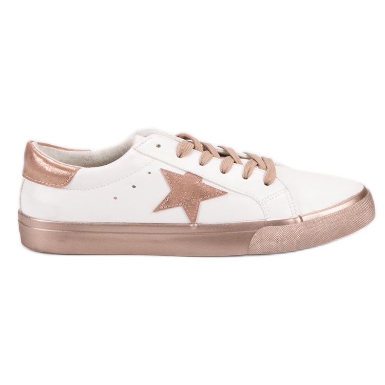 Zapatillas bajas con estilo blanco amarillo Zapatillas bajas con estilo blanco amarillo