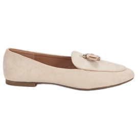 Small Swan Mocasines con purpurina rosado