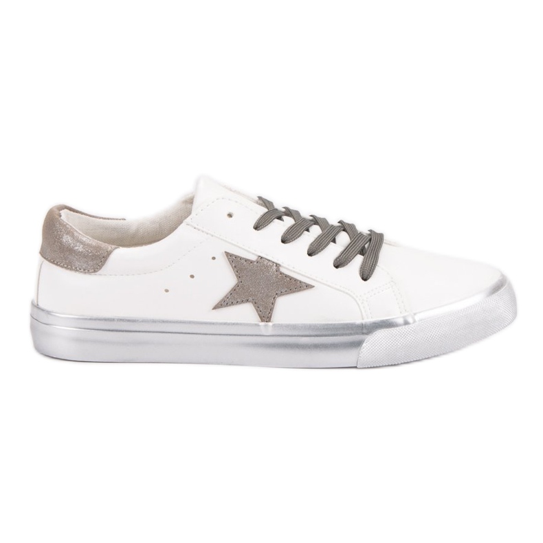 Zapatillas bajas con estilo blanco multicolor Zapatillas bajas con estilo blanco multicolor