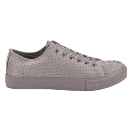 Sport Zapatillas grises con cristales