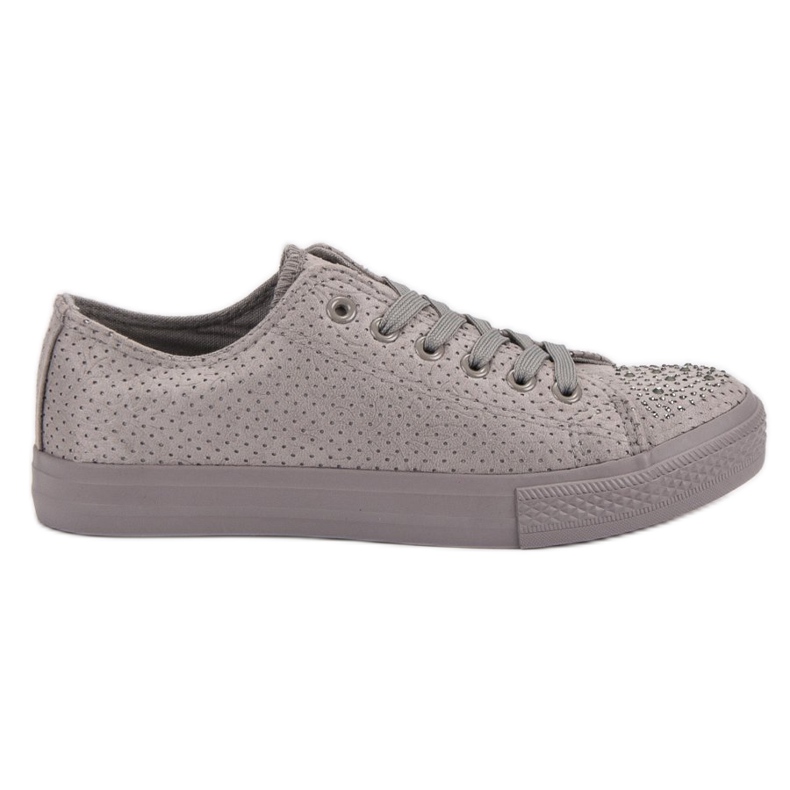 Sport Zapatillas grises con cristales