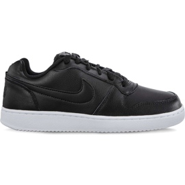 Nike Wmns Ebernon Low 001 Negro Negro Blanco