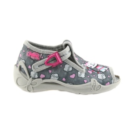 Zapatillas befado zapatillas niños 213P107 gris rosa