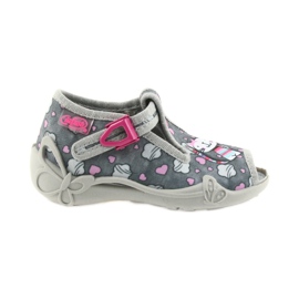 Zapatillas befado zapatillas niños 213P107 gris rosado