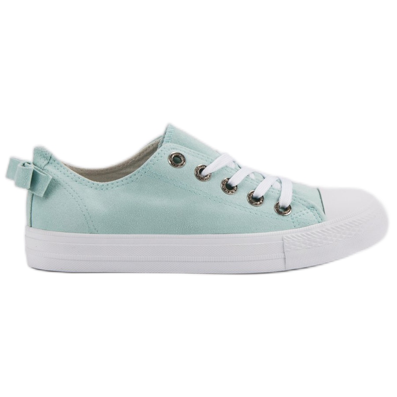 Zapatillas bajas en verde menta