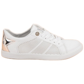 Zapatos deportivos bajos blanco gris
