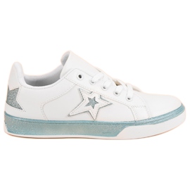 Calzado deportivo para mujer blanco azul