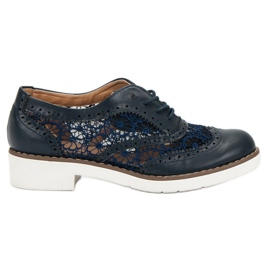 Fama Zapatos con cordones azul