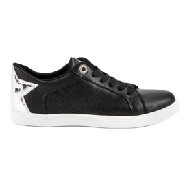 Zapatos deportivos bajos negro gris