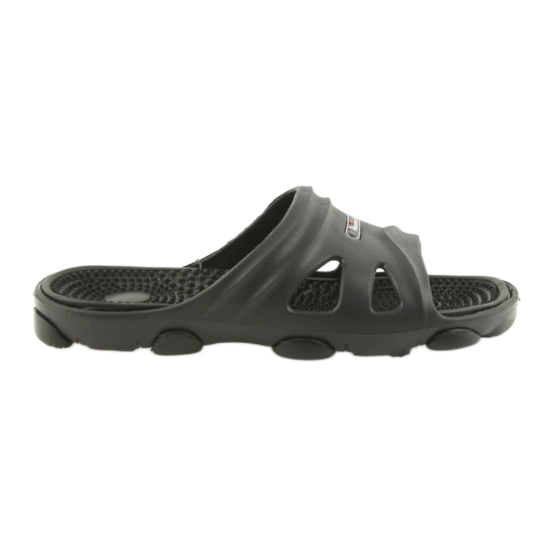 Pantuflas negras de piscina para hombre American Club negro