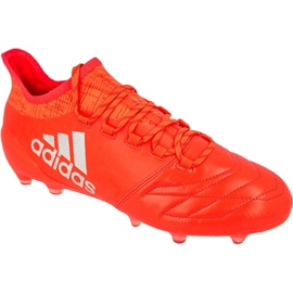Botas de fútbol adidas X16.1 Fg M Leather S81966 multicolor rojo Botas de fútbol adidas X16.1 Fg M Leather S81966 multicolor rojo