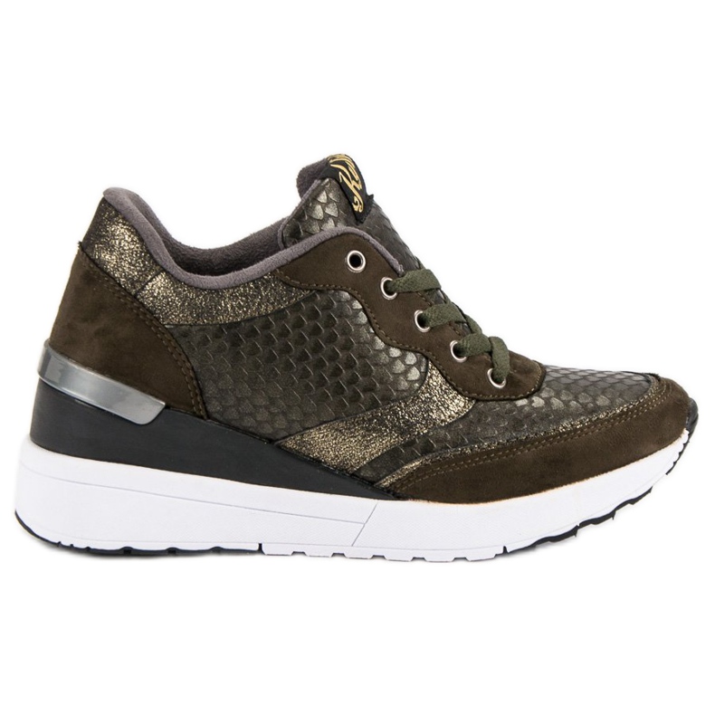 Kylie Zapatos de moda con patrón verde Kylie Zapatos de moda con patrón verde