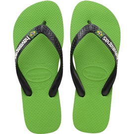 Havaianas Brasil Logo Neon Verde Negro multicolor