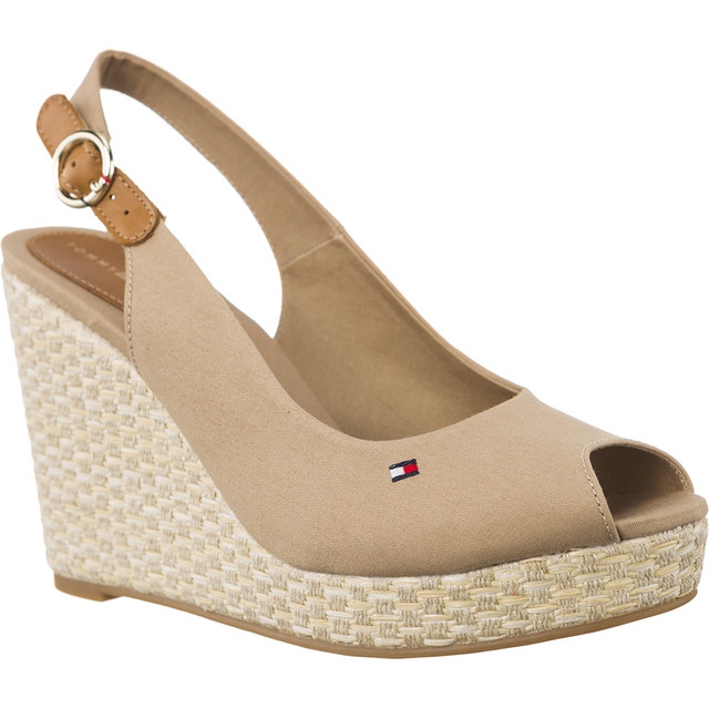 Tommy Hilfiger Cazadora icónica de Elena Basic Back 068 Cobblestone beige