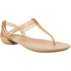 Correa Crocs Isabella T Bronce marrón