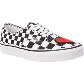 Vans Auténtico Q9B Corazón Rojo blanco negro