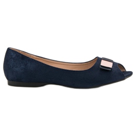 Bailarinas Open Toe Vinceza azul