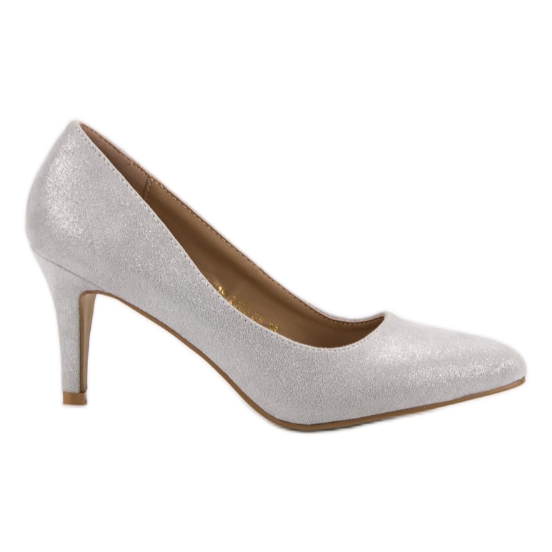 Vinceza Bombas de purpurina gris