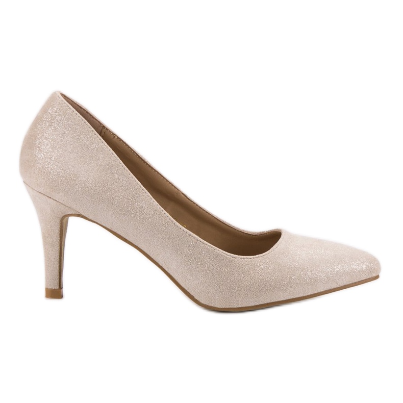 Zapatos de tacón Vinceza con purpurina marrón