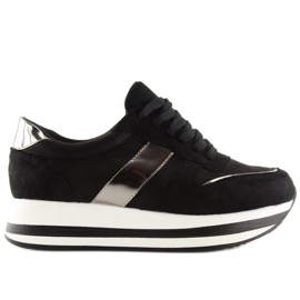 Negro 99-11 Zapato de suela alta negro