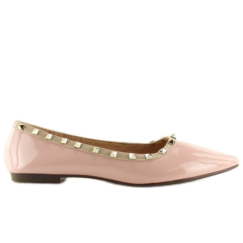 Bailarinas con tachuelas rosas 127-16 Rosa rosado