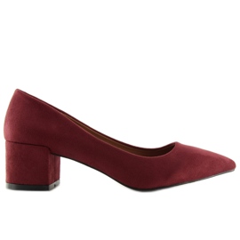 Salón con tacones granate 5186 Wine Red rojo