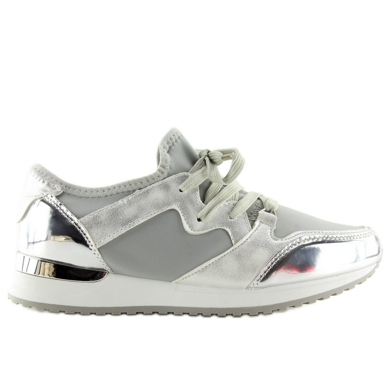 Zapatilla deportiva plateada 6241 plateada gris