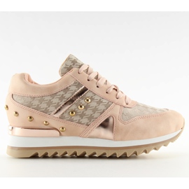 Calzado deportivo de mujer rosa G-119 Champagne II-GAT rosado