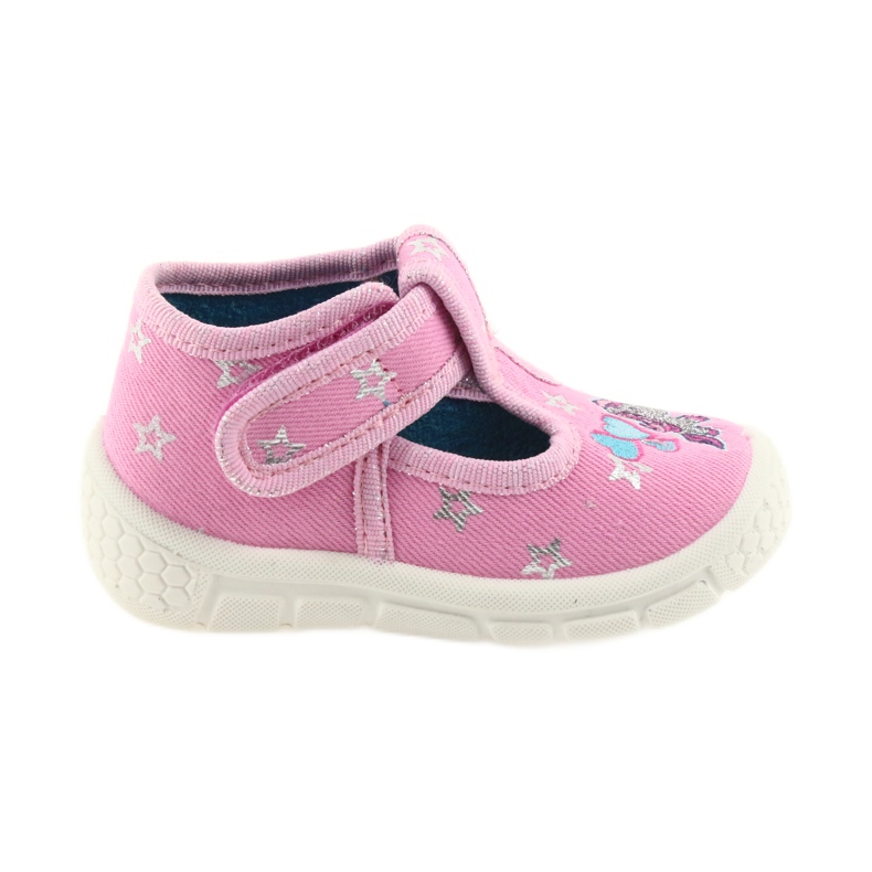 Calzado infantil befado 531P009 pantuflas gris rosado