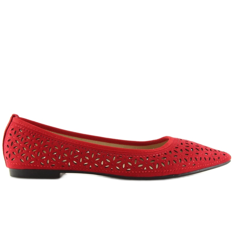 Bailarinas caladas rojas 127-25 Rojo
