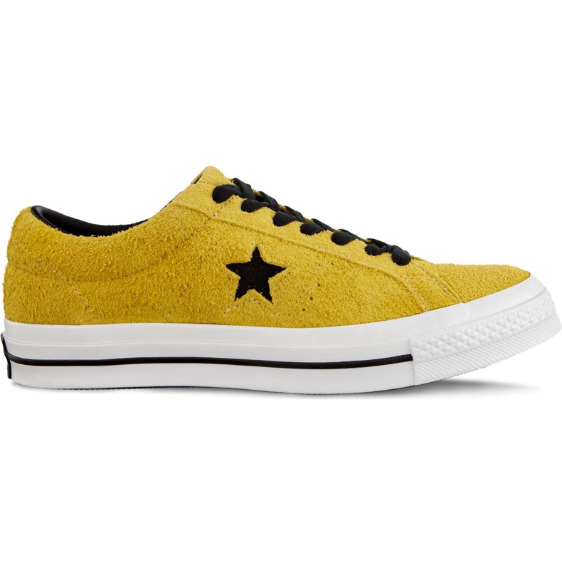 Converse One Star Dark Star C163245 Bold Citron Negro Blanco amarillo