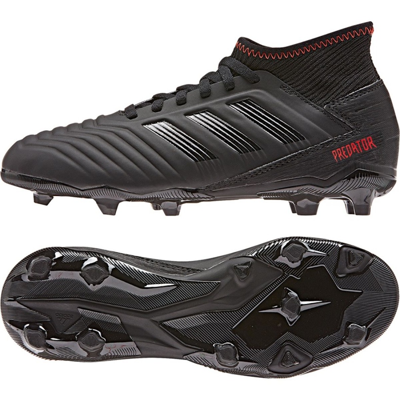 Botas de fútbol adidas Predator 19.3 Jr D98003 multicolor negro