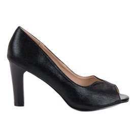 Salones VINCEZA Open Toe negro